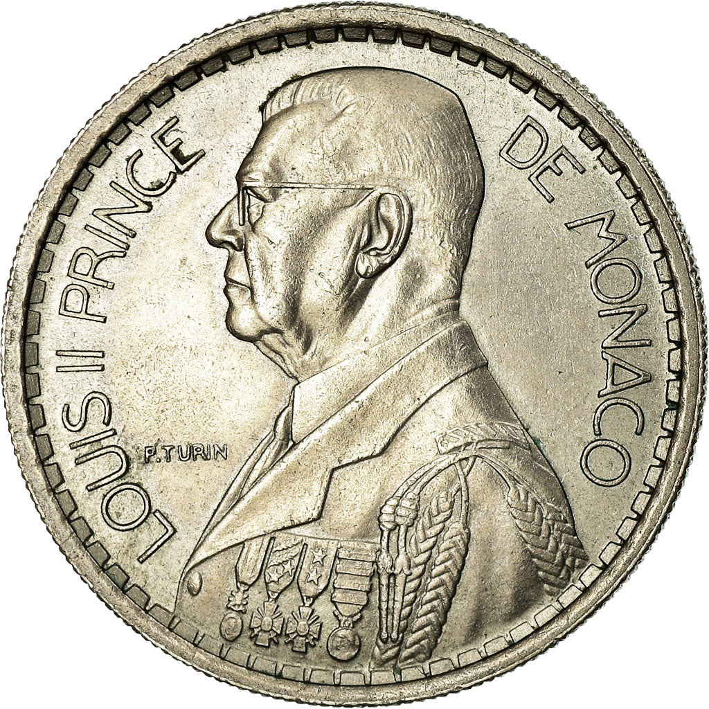 Coin, Monaco, Louis II, 10 Francs, 1946, AU(55-58), Copper-nickel, KM:123