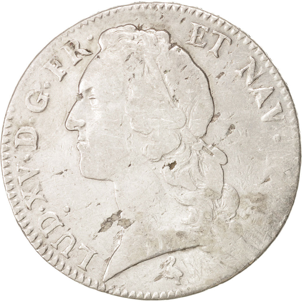 France, Louis XV, Écu au bandeau, Ecu, 1763, Paris, TB, Silver, KM:512.1, Ga...