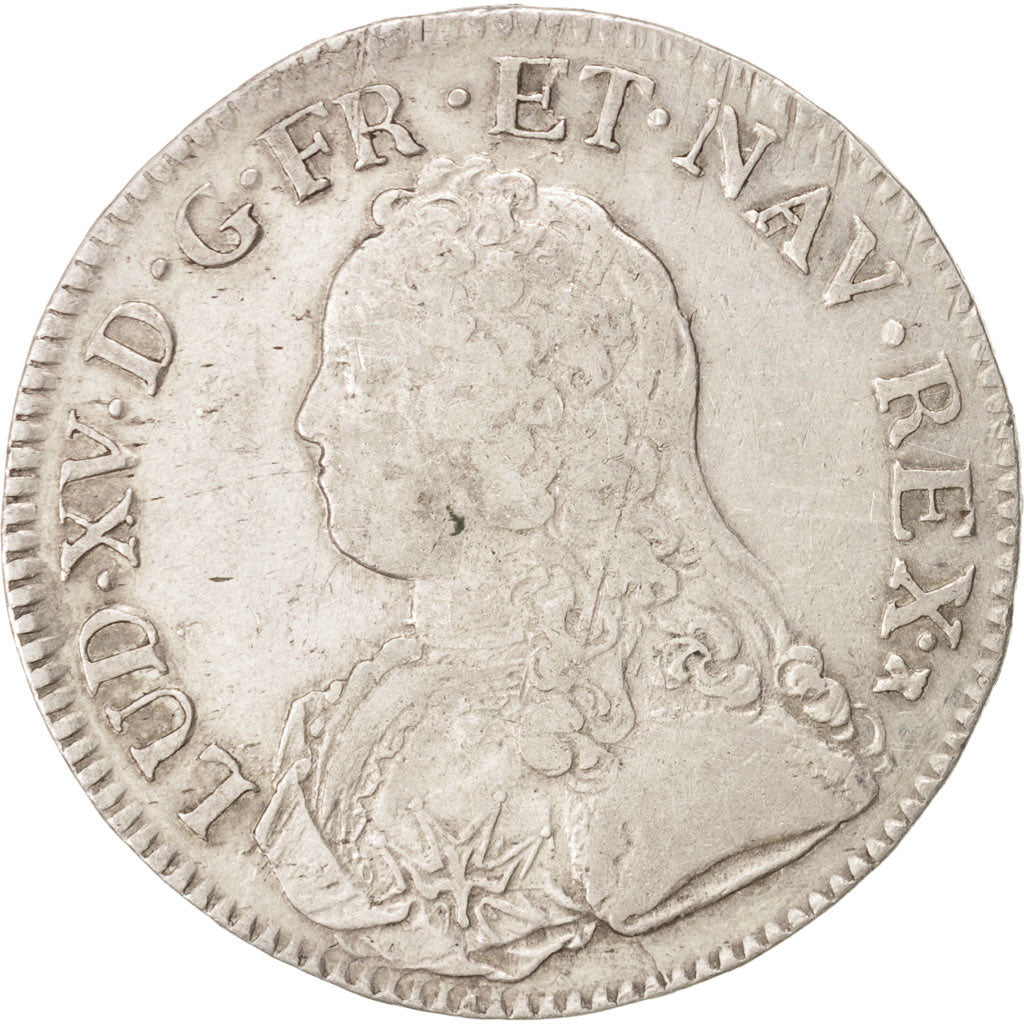France, Louis XV, Écu aux branches d'olivier, Ecu, 1726, Toulouse, TB+, Silv...