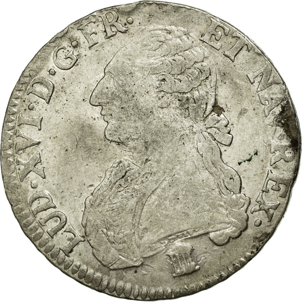 Coin, France, Louis XVI, Écu aux branches d'olivier, Ecu, 1783, Bordeaux