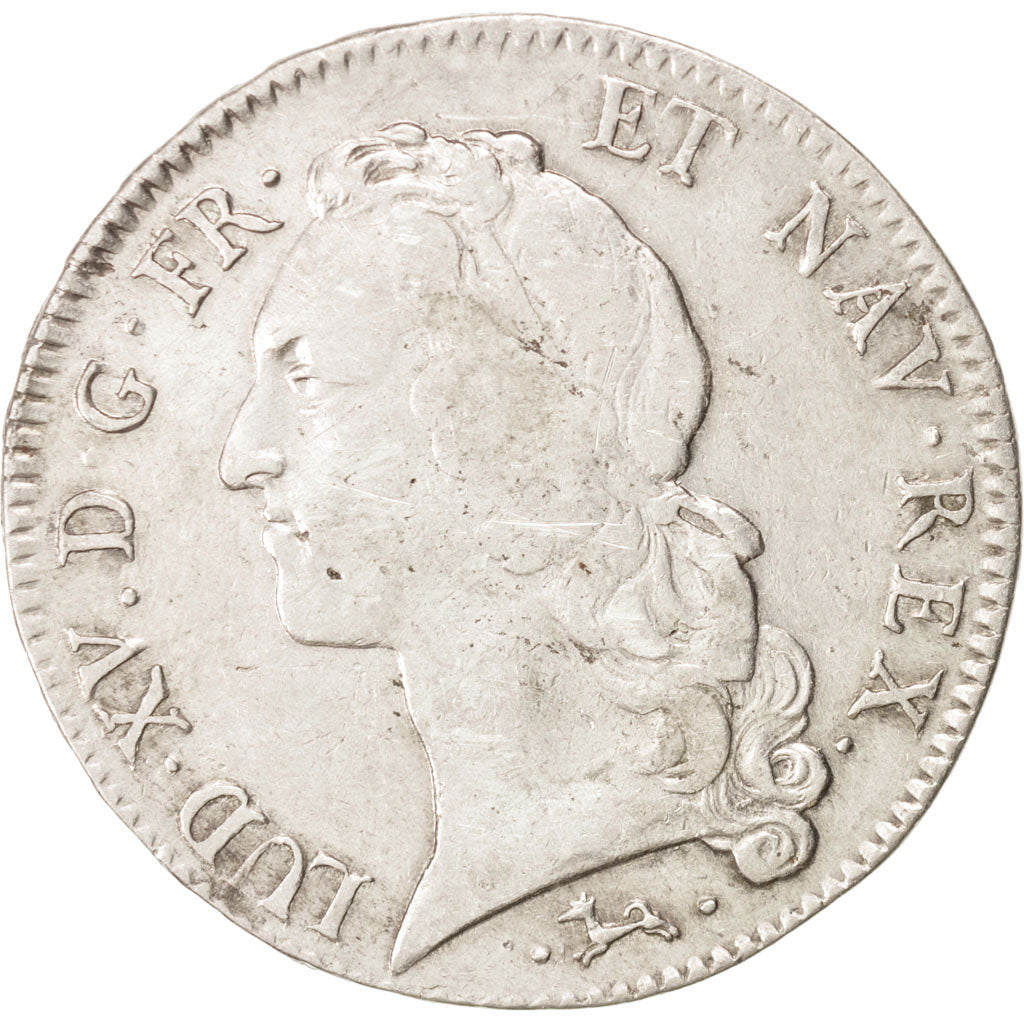 France, Louis XV, Écu au bandeau, Ecu, 1742, Bayonne, TB+, Silver, KM:512.12...