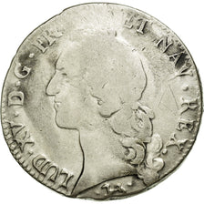 Munten, Frankrijk, Louis XV, Écu au bandeau, Ecu, 1756, Bayonne, FR, Zilver