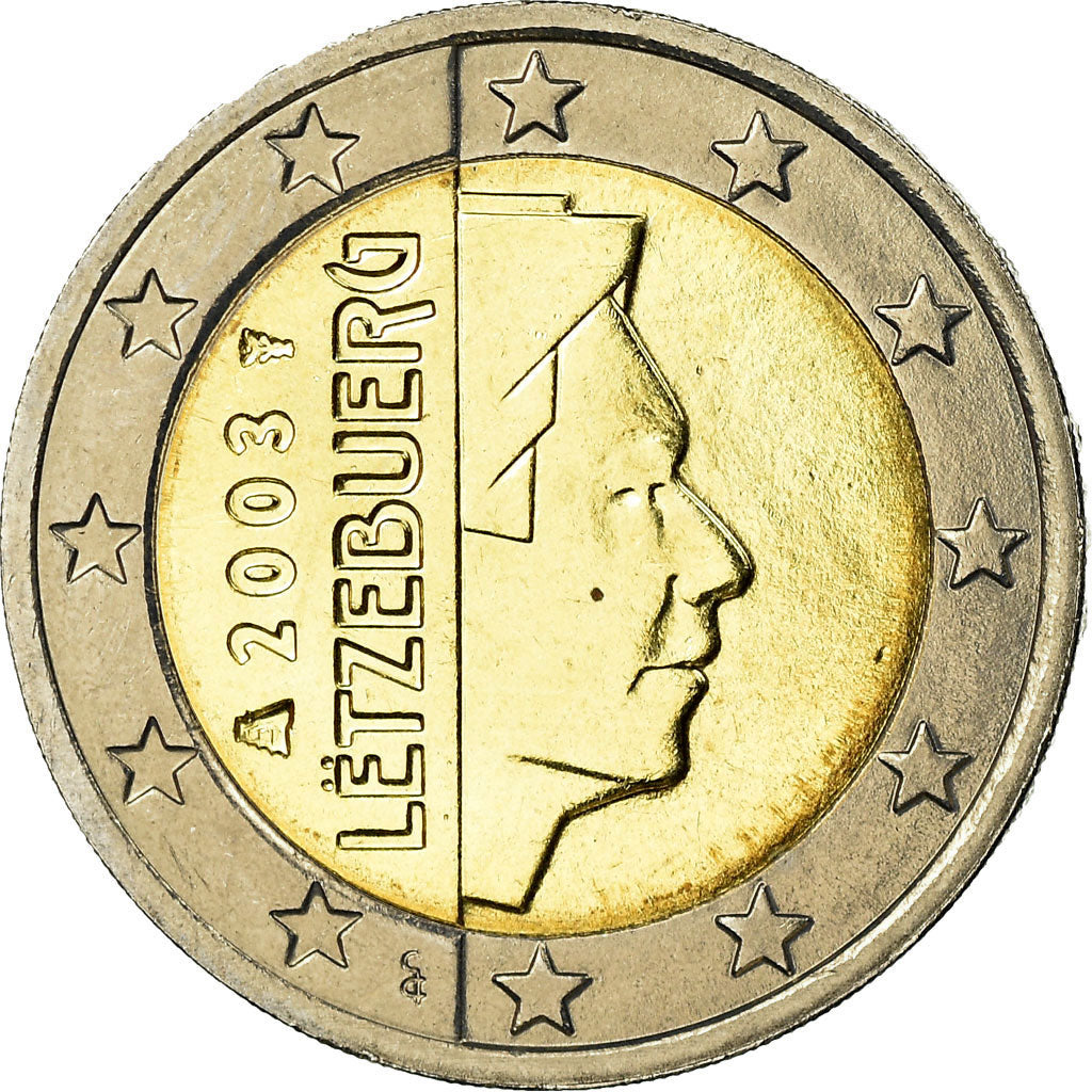 Luxemburg, 2 Euro, 2003, VZ, Bi-Metallic, KM:82