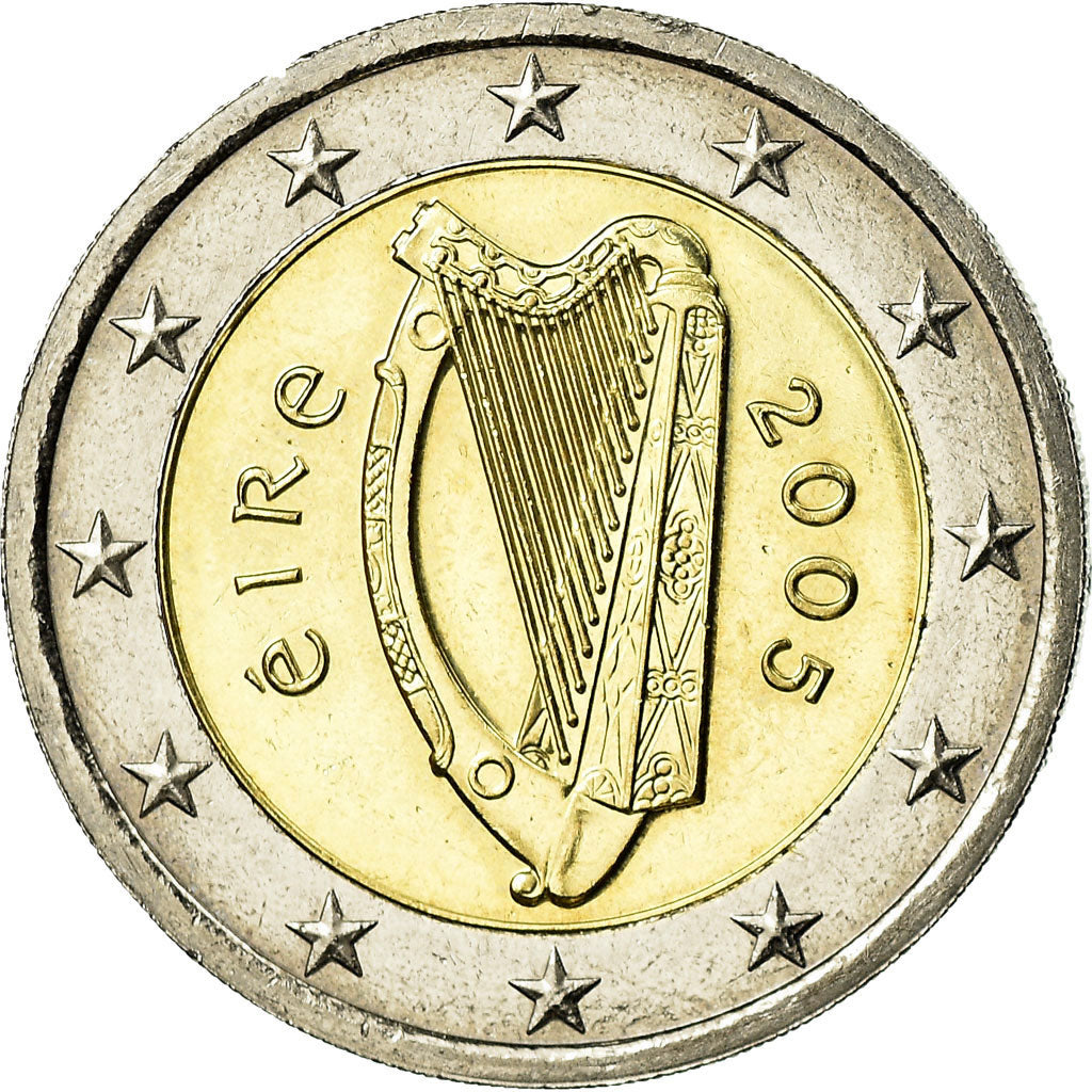 REPUBBLICA D’IRLANDA, 2 Euro, 2005, SPL-, Bi-metallico, KM:39
