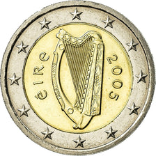 REPUBBLICA D’IRLANDA, 2 Euro, 2005, SPL-, Bi-metallico, KM:39