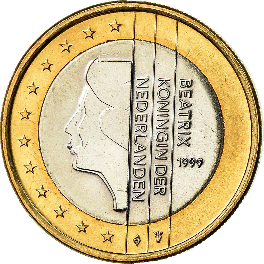Niederlande, Euro, 1999, VZ, Bi-Metallic, KM:240