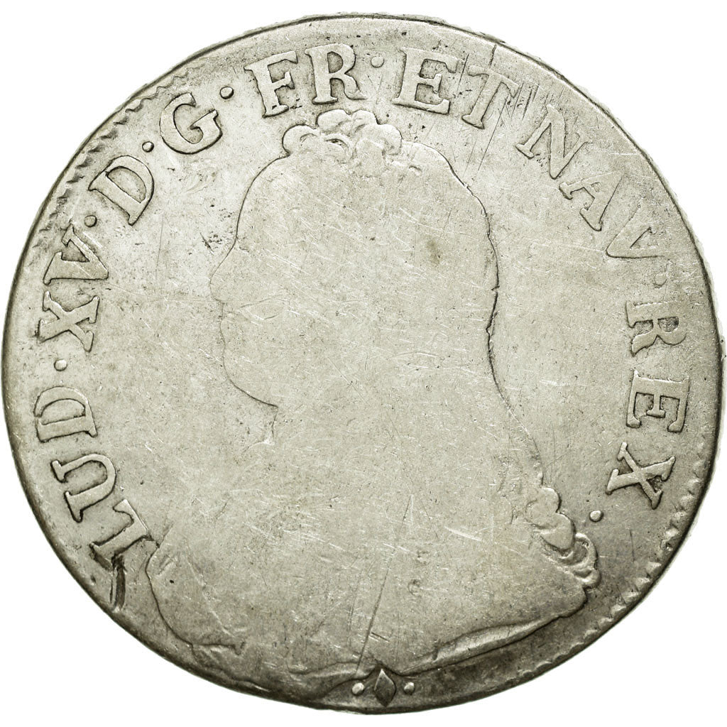 Coin, France, Louis XV, Écu aux branches d'olivier, Ecu, 1727, Bayonne
