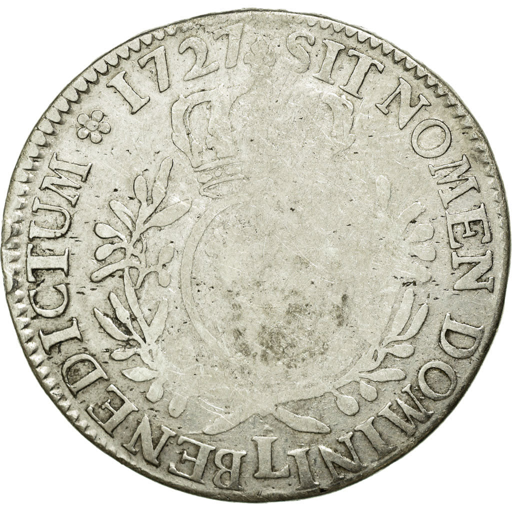 Coin, France, Louis XV, Écu aux branches d'olivier, Ecu, 1727, Bayonne