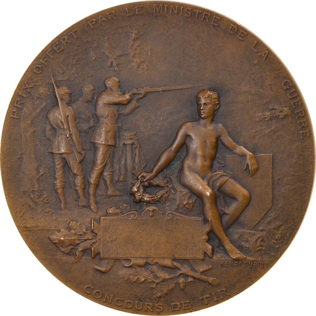 Francia, medalla, Ministère de la Guerre, Concours de Tir, Dubois.H, SC, Bronce
