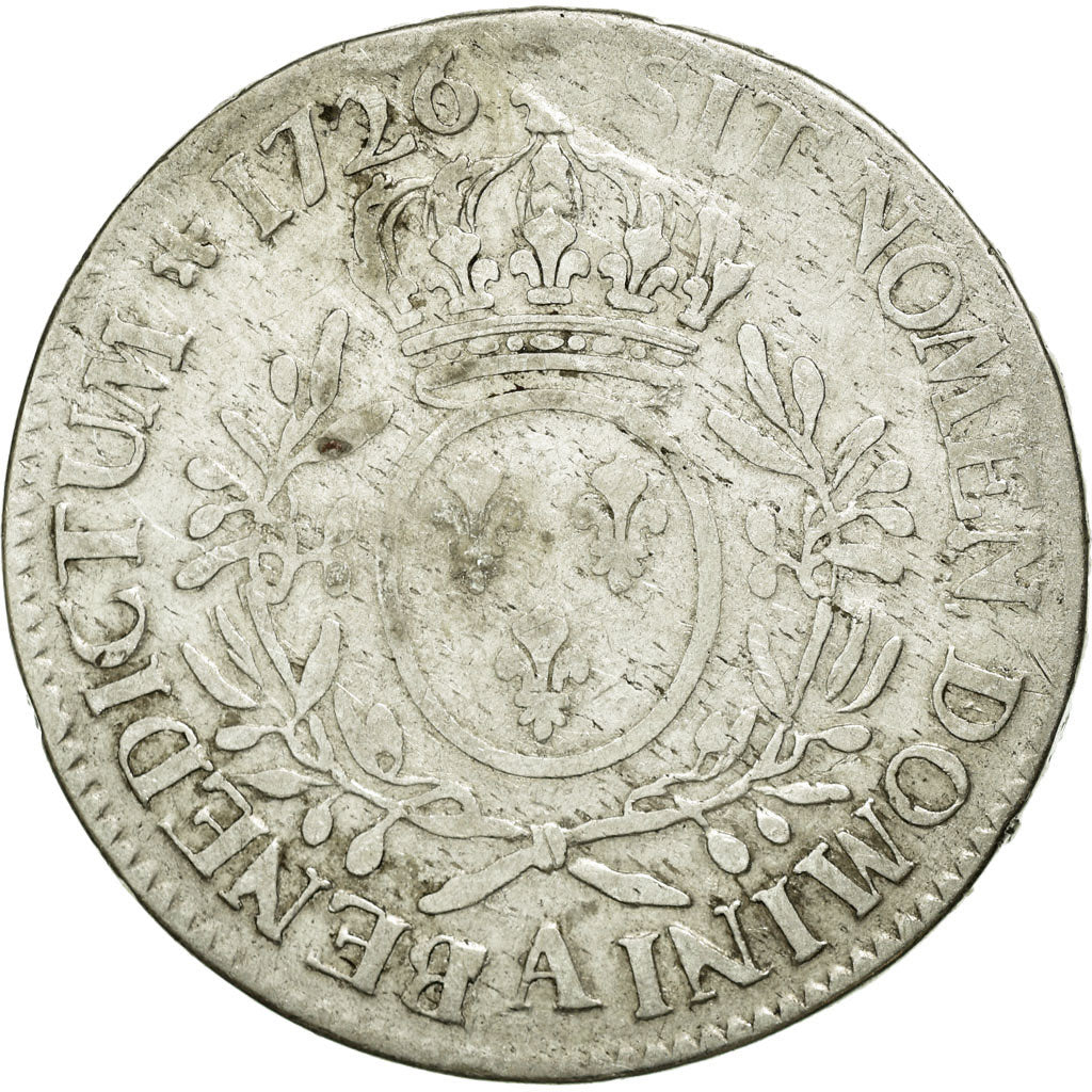 Monnaie, France, Louis XV, Écu aux branches d'olivier, Ecu, 1726, Paris, TB