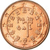 Portugal, 5 Euro Cent, 2005, EBC, Cobre chapado en acero, KM:742