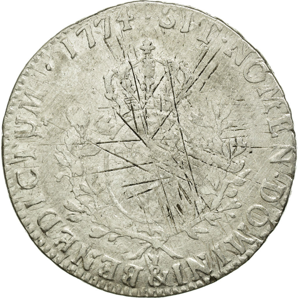Munten, Frankrijk, Louis XV, Écu à la vieille tête, Ecu, 1774, Aix, FR