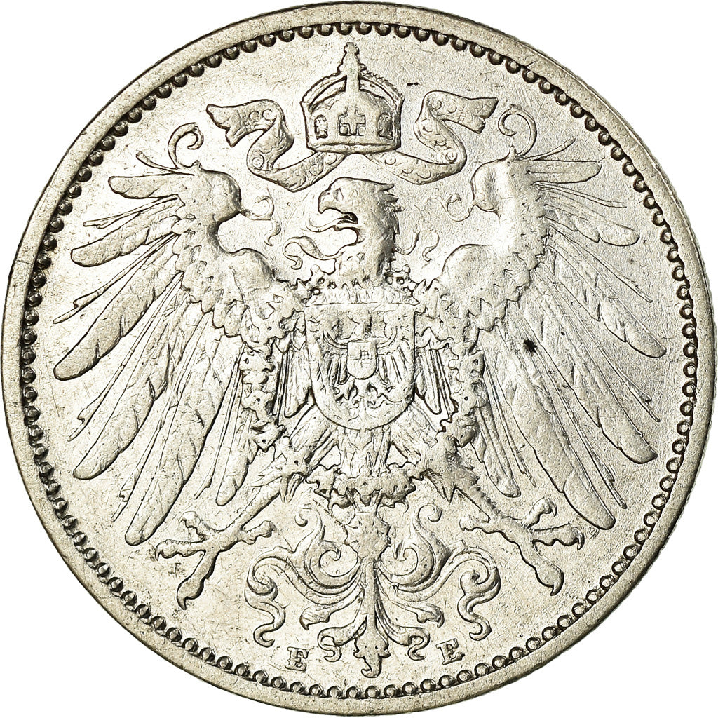 Moneta, GERMANIA - IMPERO, Wilhelm II, Mark, 1901, Muldenhütten, BB, Argento