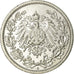 Moneta, GERMANIA - IMPERO, 1/2 Mark, 1907, Berlin, BB+, Argento, KM:17