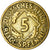 Moneta, NIEMCY, REP. WEIMARSKA, 5 Reichspfennig, 1925, Karlsruhe, EF(40-45)