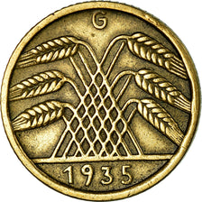 Moneta, GERMANIA, REPUBBLICA DI WEIMAR, 5 Reichspfennig, 1935, Karlsruhe, BB
