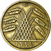 Moeda, ALEMANHA, REPÚBLICA DE WEIMAR, 10 Reichspfennig, 1933, Karlsruhe