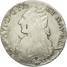 Moneta, Francia, Louis XVI, Écu aux branches d'olivier, Ecu, 1781, Toulouse