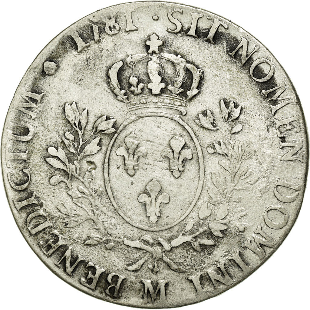 Moneta, Francia, Louis XVI, Écu aux branches d'olivier, Ecu, 1781, Toulouse