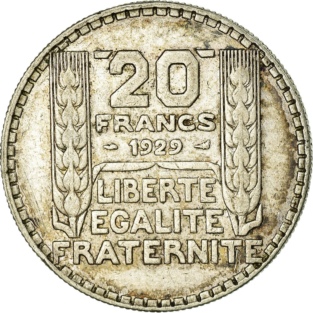 Münze, Frankreich, Turin, 20 Francs, 1929, Paris, SS, Silber, KM:879
