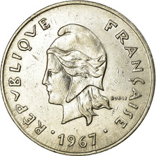 Moneta, Polinesia francese, 50 Francs, 1967, Paris, BB, Nichel, KM:7