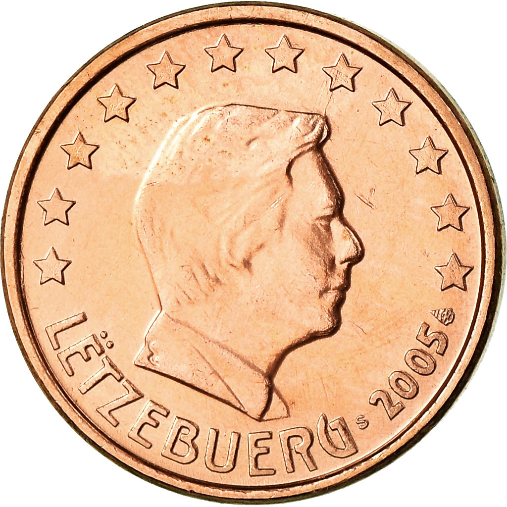 Luxembourg, Euro Cent, 2005, MS(63), Copper Plated Steel, KM:75