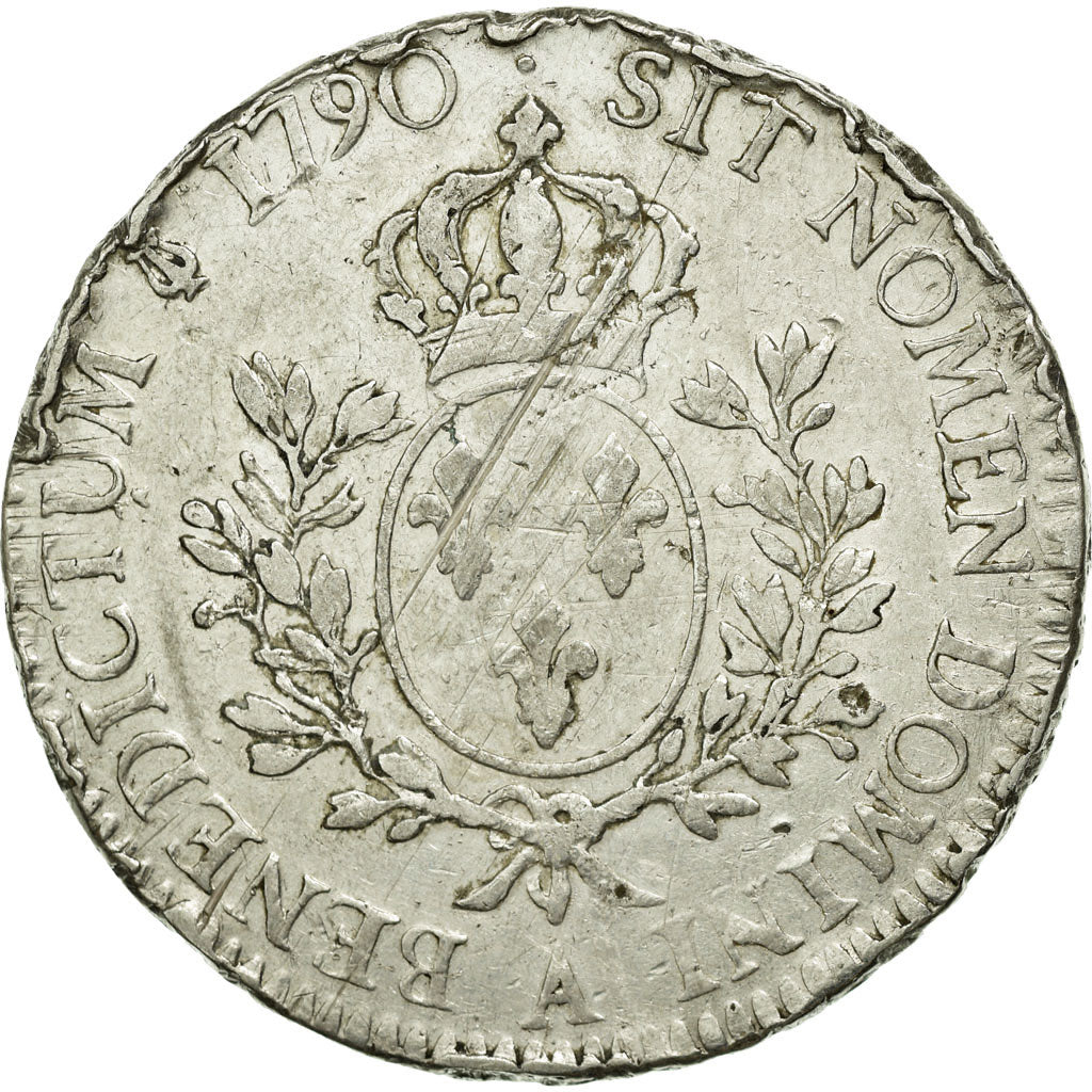 Coin, France, Louis XVI, Écu aux branches d'olivier, Ecu, 1790, Paris