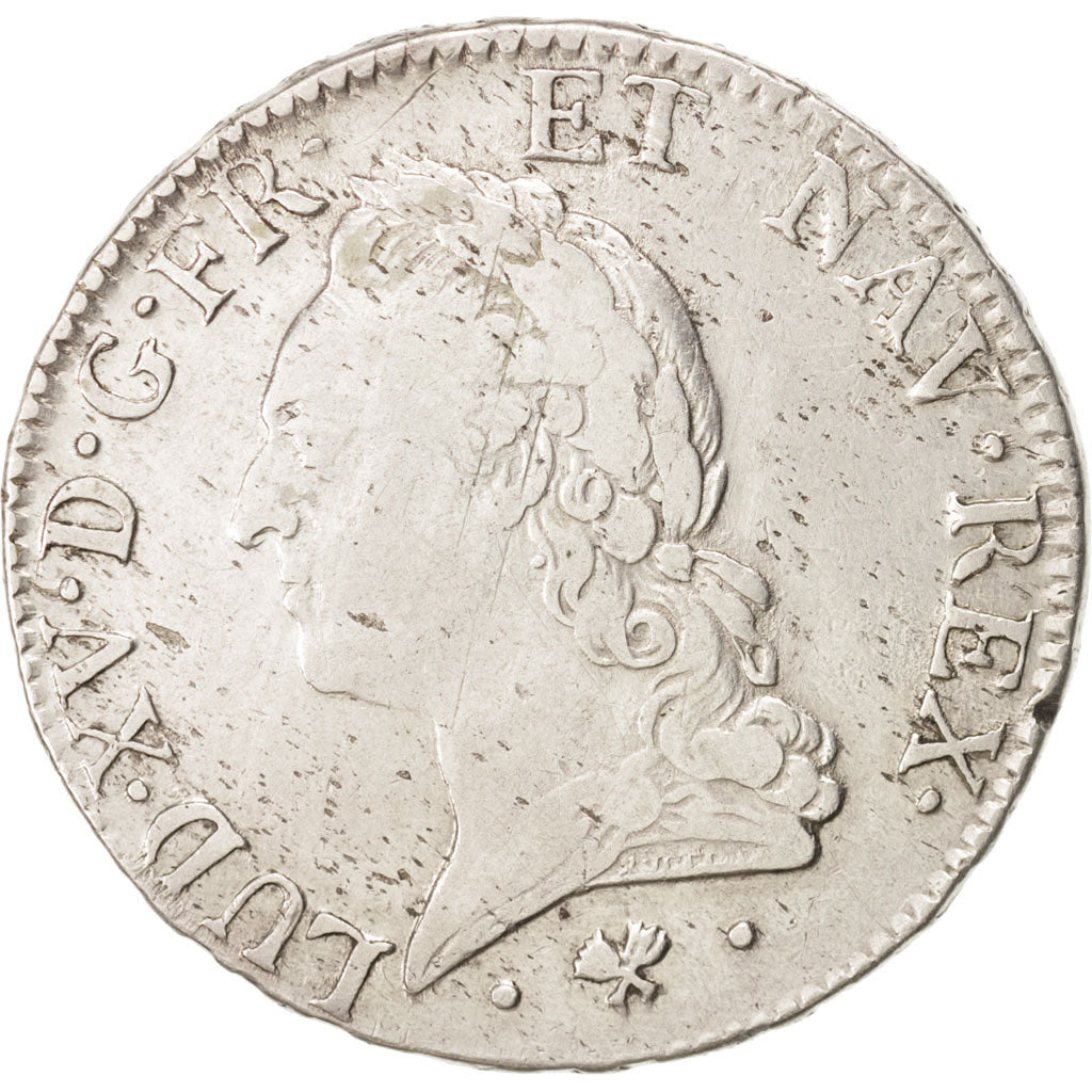 France, Louis XV, Écu à la vieille tête, Ecu, 1774, Bayonne, VF(30-35), Si...
