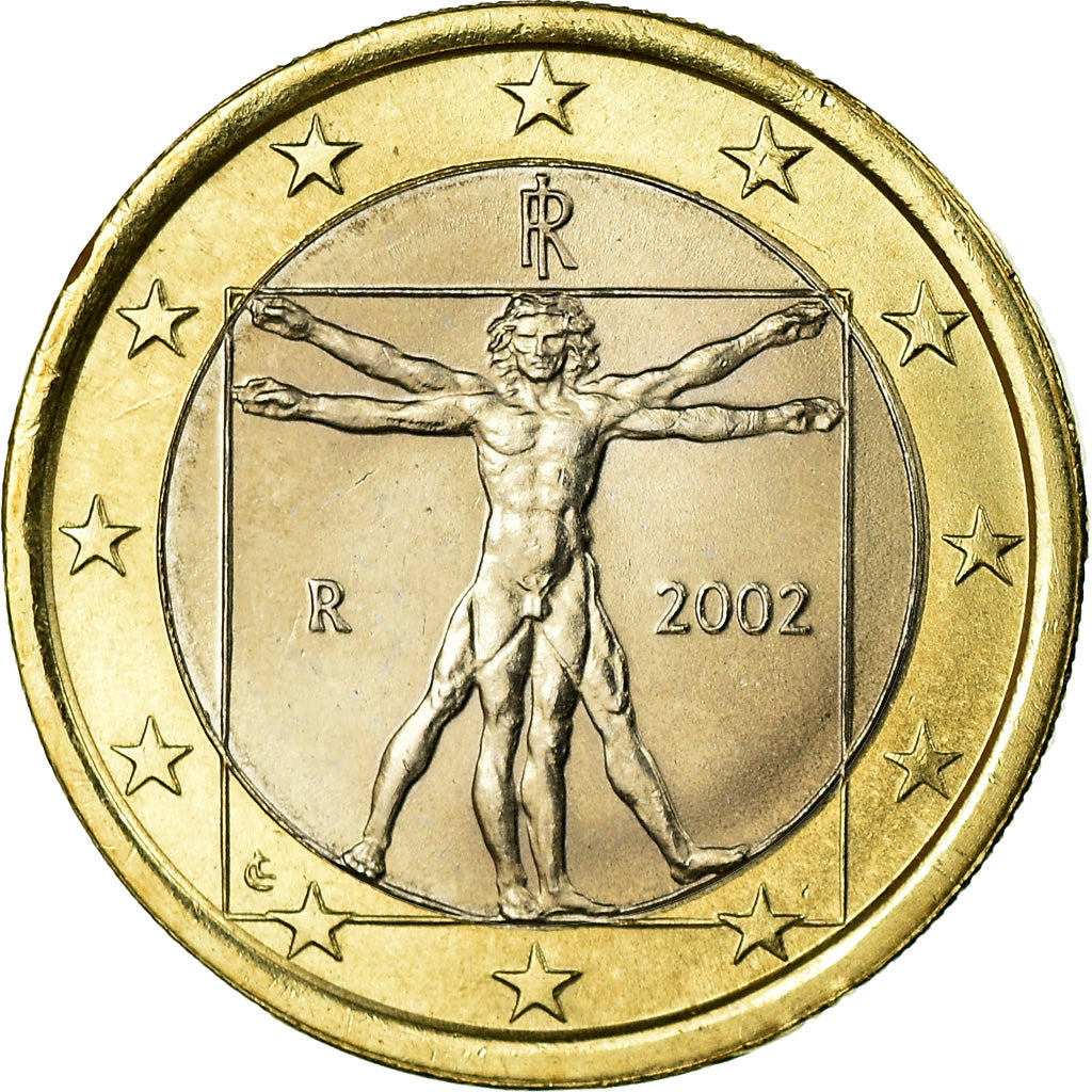 Italien, Euro, 2002, VZ, Bi-Metallic, KM:216