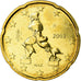 Italia, 20 Euro Cent, 2002, SPL-, Ottone, KM:214