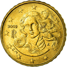 Italien, 10 Euro Cent, 2002, UNZ, Messing, KM:213