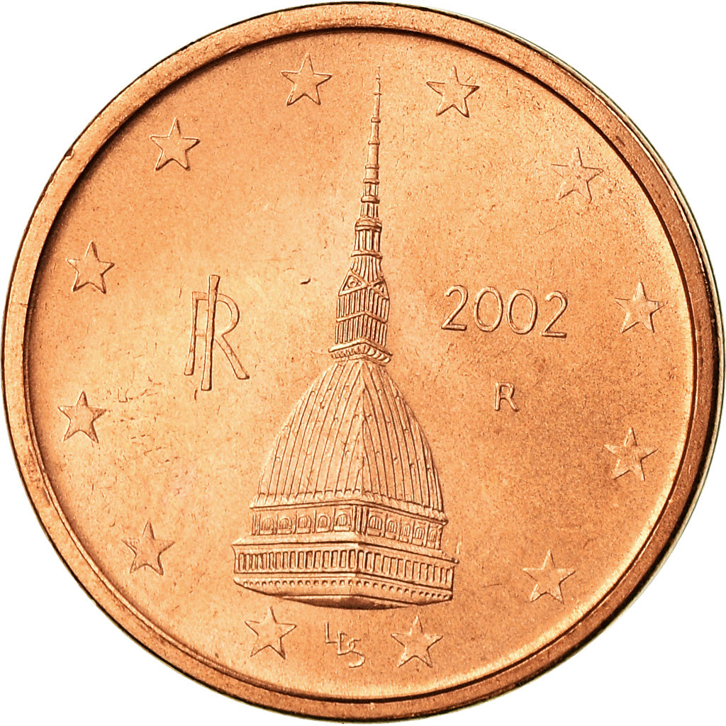 Italië, 2 Euro Cent, 2002, UNC-, Copper Plated Steel, KM:211