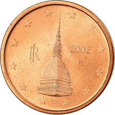 Italië, 2 Euro Cent, 2002, UNC-, Copper Plated Steel, KM:211