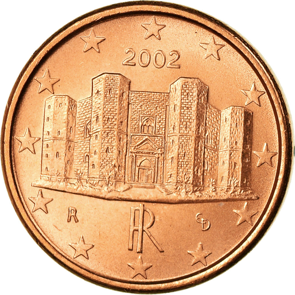 Italien, Euro Cent, 2002, VZ, Copper Plated Steel, KM:210