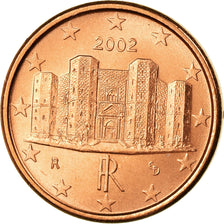 Italien, Euro Cent, 2002, VZ, Copper Plated Steel, KM:210