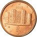 Italien, Euro Cent, 2002, VZ, Copper Plated Steel, KM:210