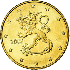 Finlandia, 50 Euro Cent, 2003, EBC, Latón, KM:103
