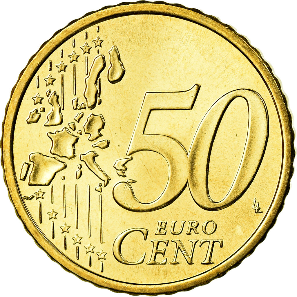 Finlandia, 50 Euro Cent, 2003, EBC, Latón, KM:103