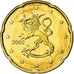 Finnland, 20 Euro Cent, 2002, VZ, Messing, KM:102