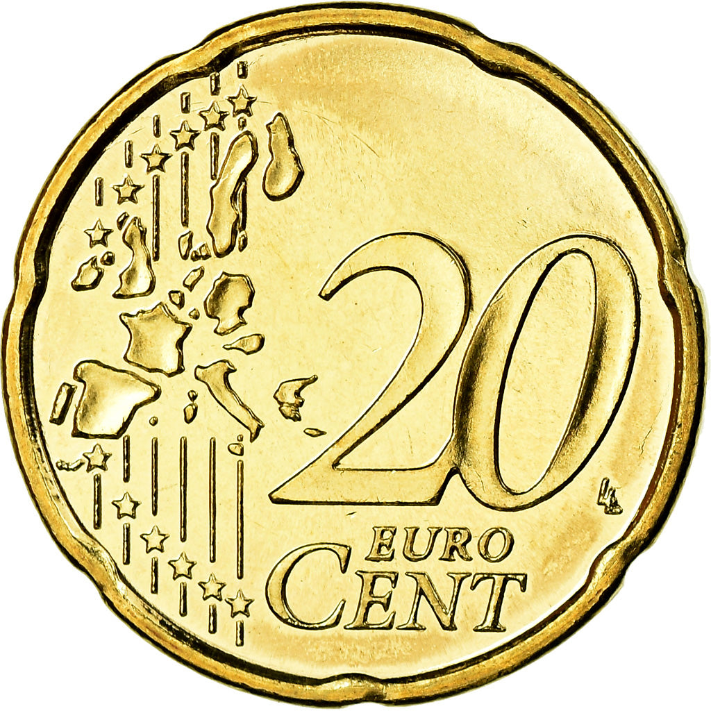 Finnland, 20 Euro Cent, 2002, VZ, Messing, KM:102