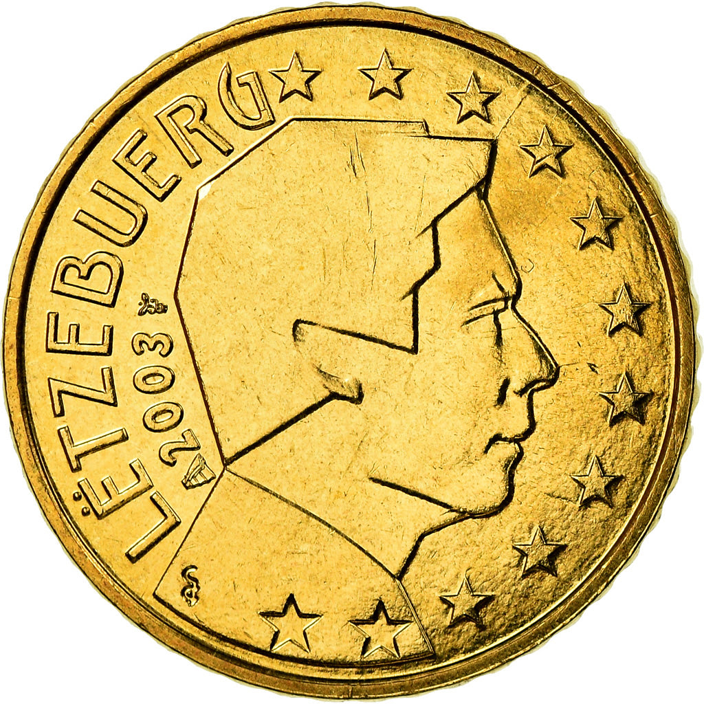 Luxemburgo, 50 Euro Cent, 2003, SC, Latón, KM:80