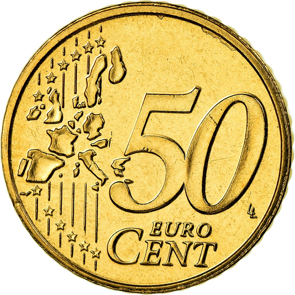 Luxemburgo, 50 Euro Cent, 2003, SC, Latón, KM:80