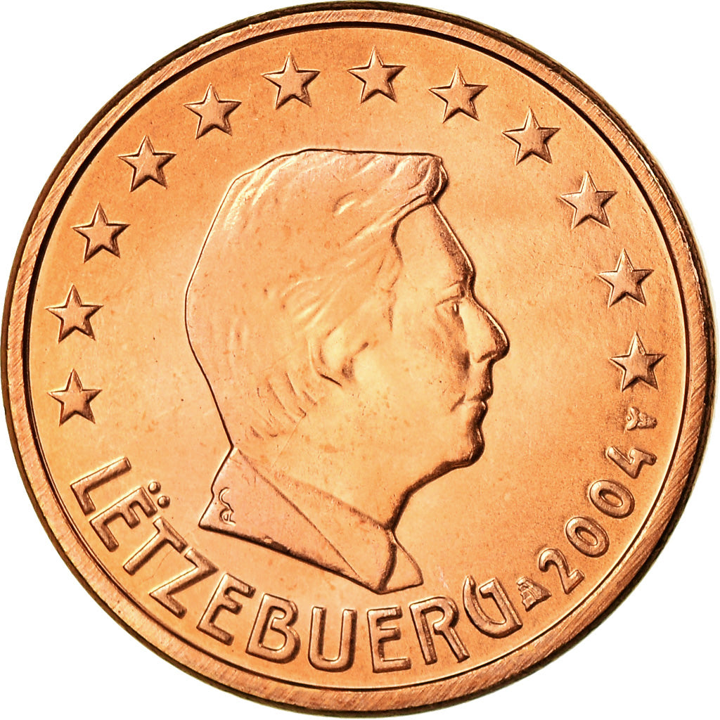 Luxemburg, 5 Euro Cent, 2004, STGL, Copper Plated Steel, KM:77