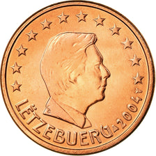 Luxemburgo, 5 Euro Cent, 2004, MS(65-70), Aço Cromado a Cobre, KM:77