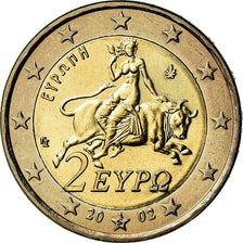 Grecia, 2 Euro, 2002, SC, Bimetálico, KM:188