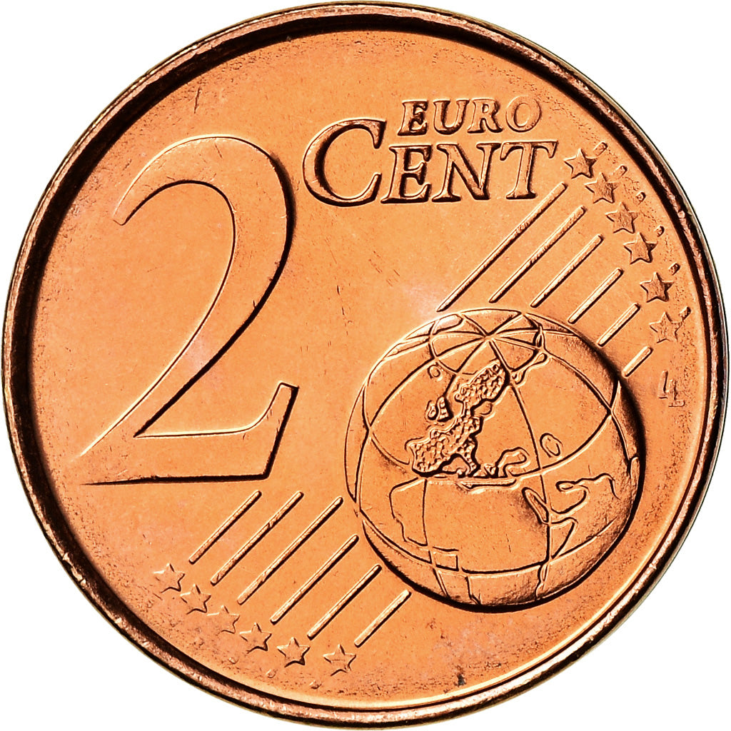 Grécia, 2 Euro Cent, 2004, AU(55-58), Aço Cromado a Cobre, KM:182