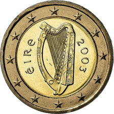 REPUBBLICA D’IRLANDA, 2 Euro, 2003, SPL-, Bi-metallico, KM:39