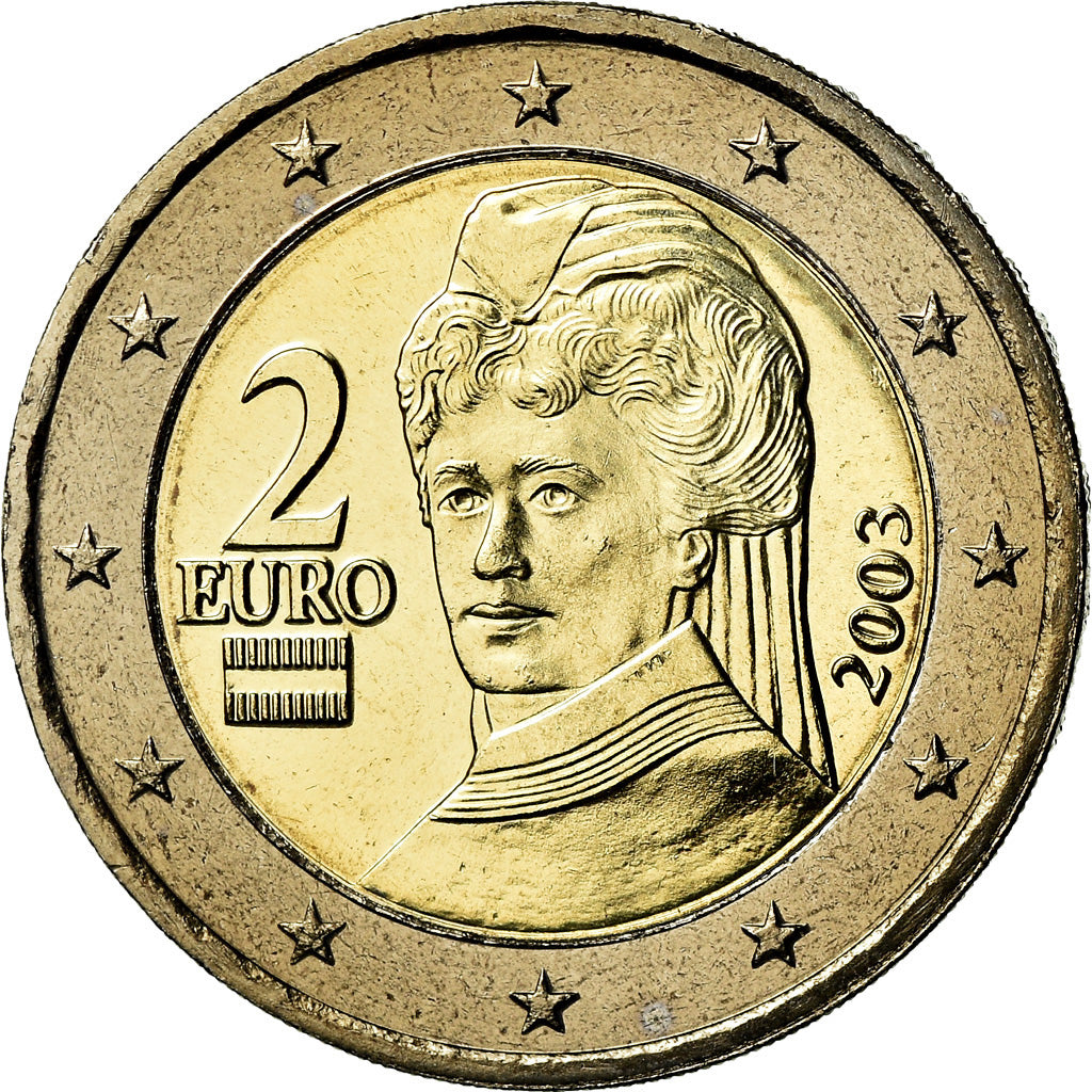 Austria, 2 Euro, 2003, EBC, Bimetálico, KM:3089