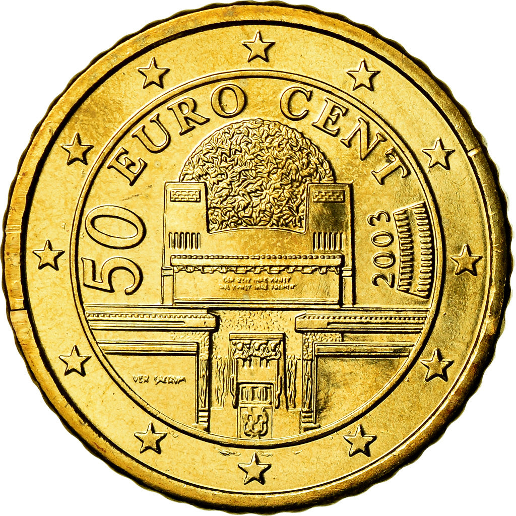 Oostenrijk, 50 Euro Cent, 2003, UNC-, Tin, KM:3087