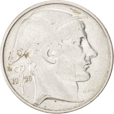 Belgio, 20 Francs, 20 Frank, 1950, BB, Argento, KM:140.2